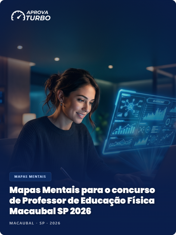 Mapas Mentais para o concurso de Professor de Educação Física Macaubal SP 2026