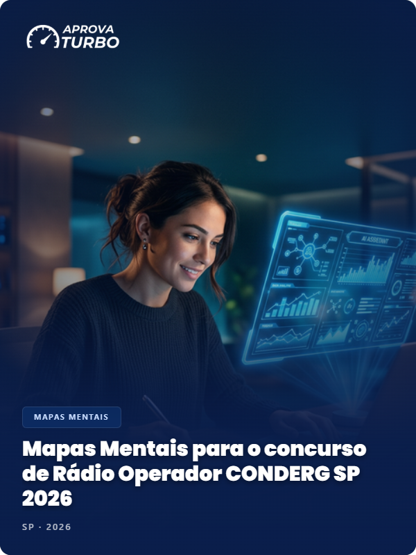 Mapas Mentais para o concurso de Rádio Operador CONDERG SP 2026