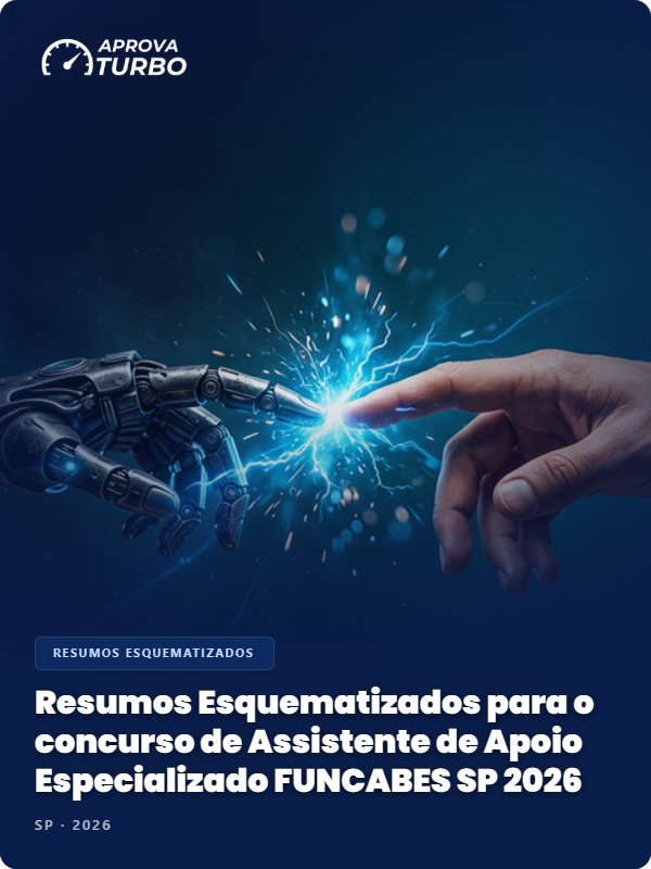 Resumos Esquematizados para o concurso de Assistente de Apoio Especializado FUNCABES SP 2026