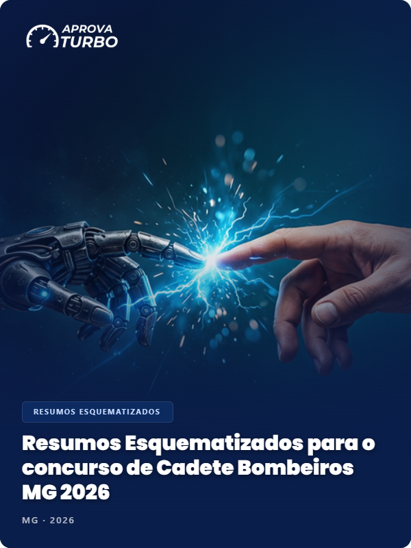 Resumos Esquematizados para o concurso de Cadete Bombeiros MG 2026