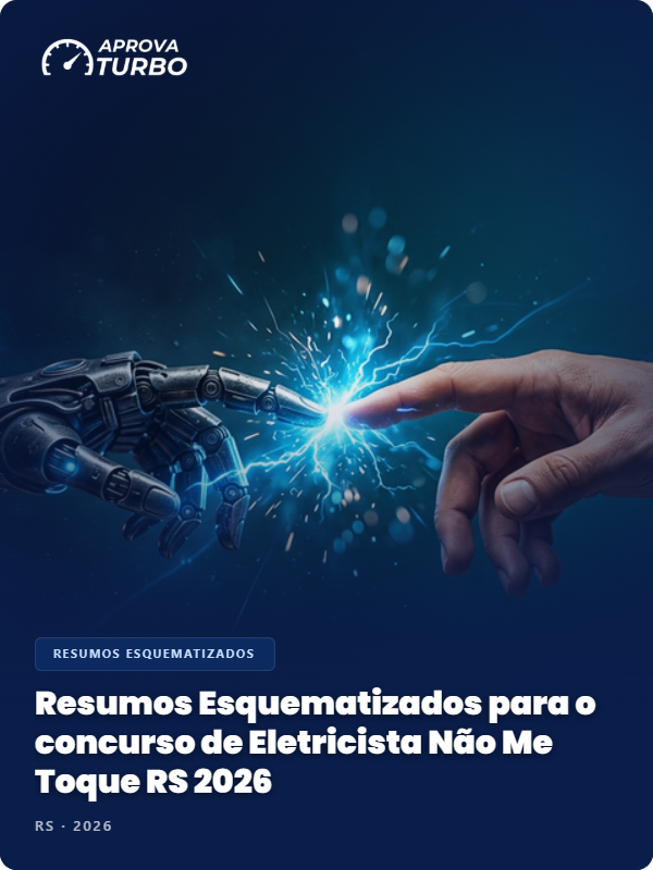 Resumos Esquematizados para o concurso de Eletricista Não Me Toque RS 2026