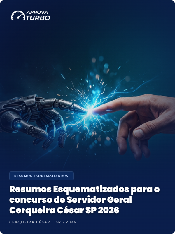 Resumos Esquematizados para o concurso de Servidor Geral Cerqueira César SP 2026