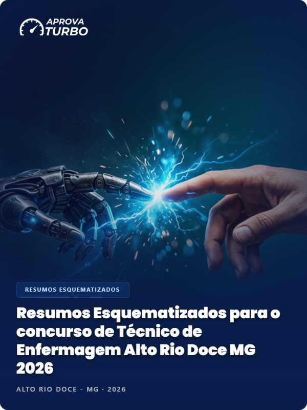 Resumos Esquematizados para o concurso de Técnico de Enfermagem Alto Rio Doce MG 2026