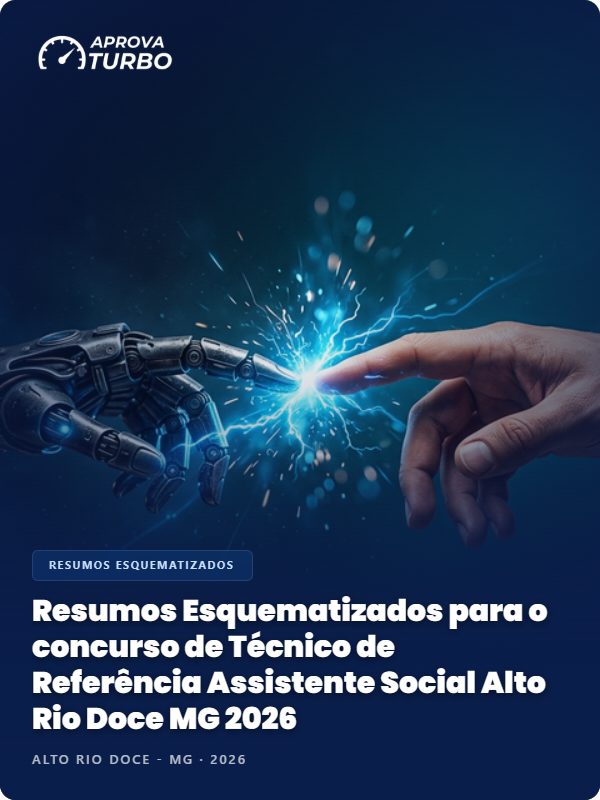 Resumos Esquematizados para o concurso de Técnico de Referência Assistente Social Alto Rio Doce MG 2026