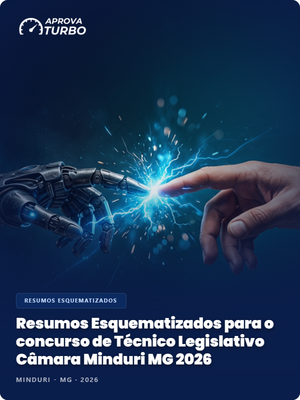 Resumos Esquematizados para o concurso de Técnico Legislativo Câmara Minduri MG 2026